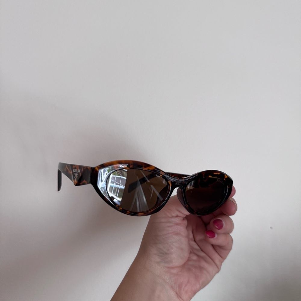 Prada Milano Tortoiseshell Oval Sunglasses Brown Lens | Italy | Set | PR 2678 - Picture 10 of 13